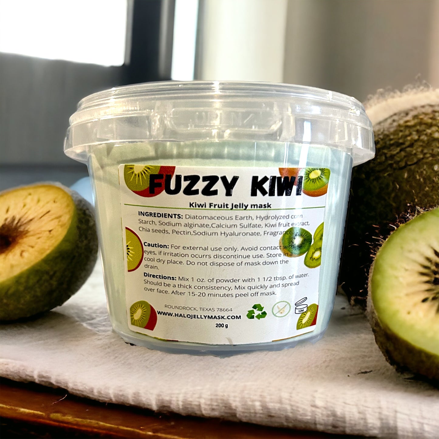 Fuzzy Kiwi Jelly Mask